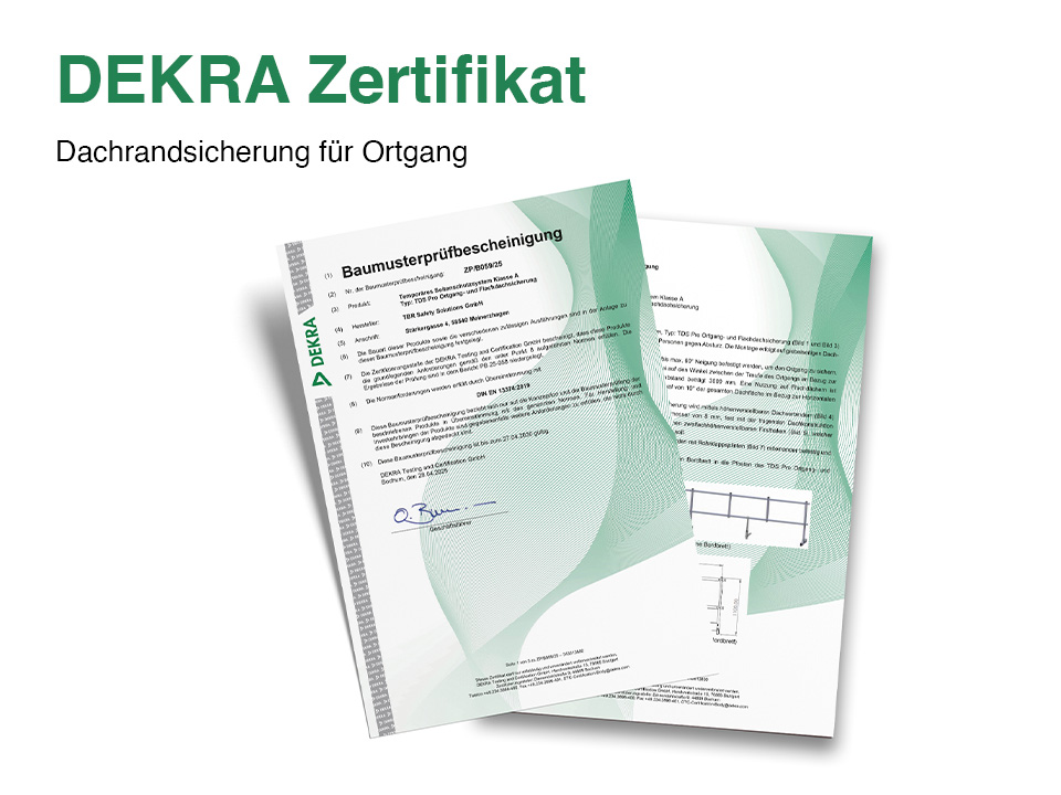 18m Dachrandsicherung für Ortgang