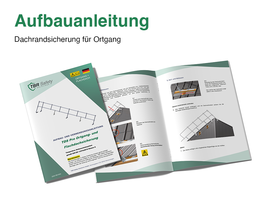 Aufbau und Verwendungsanleitung Ortgangsicherung